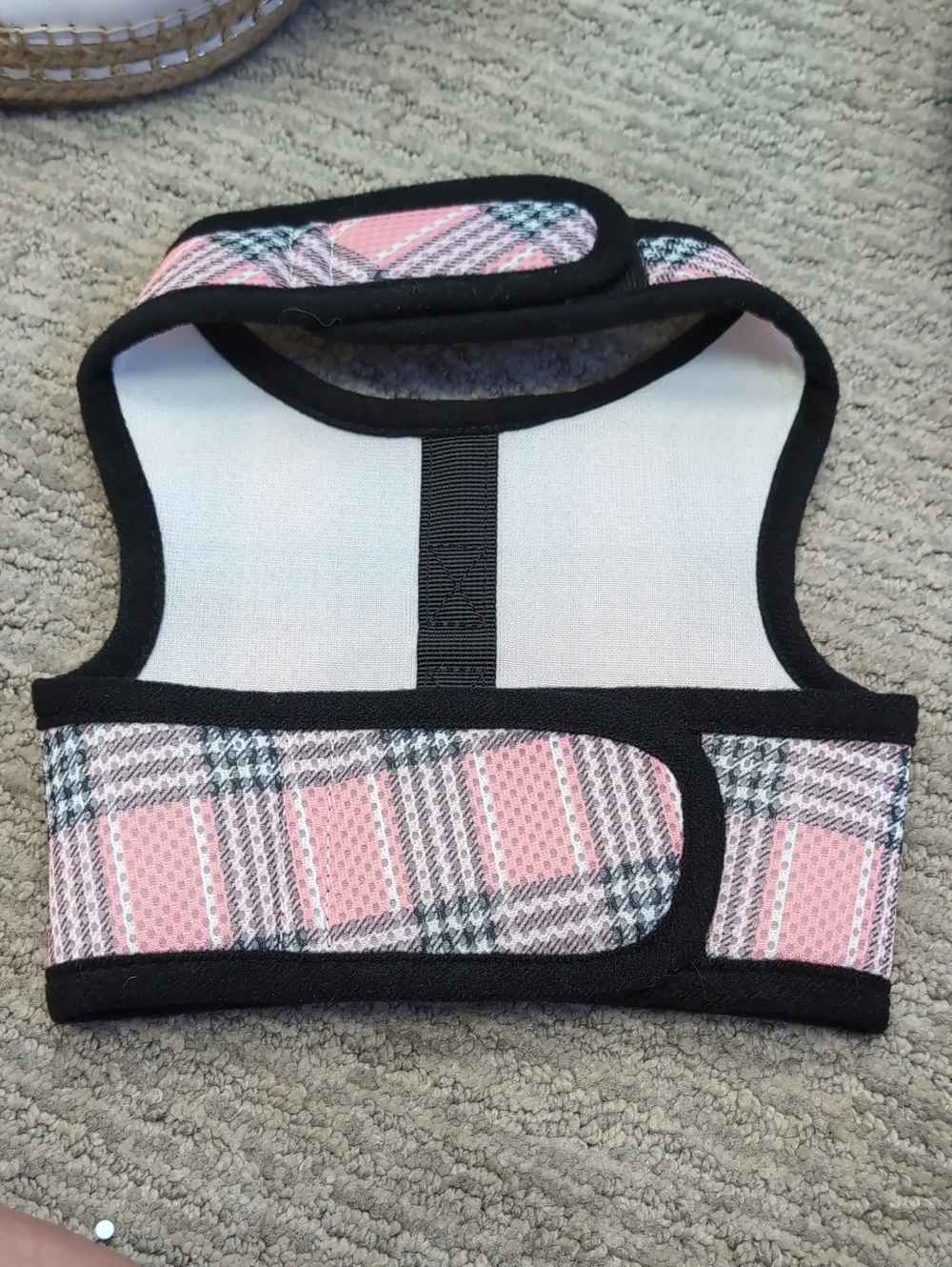 Pink Plaid Dog Harness - Soft Padded Vest
